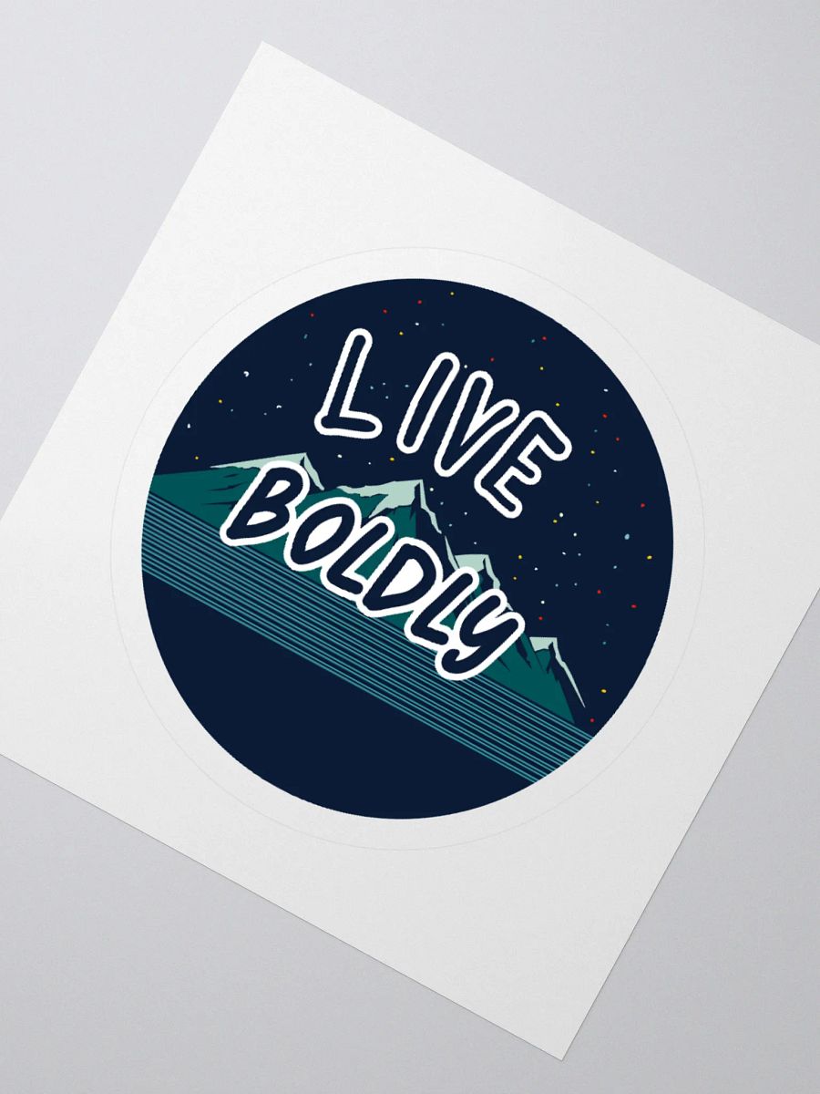 Starry Mountain Live Boldly Kiss Cut Stickers product image (5)