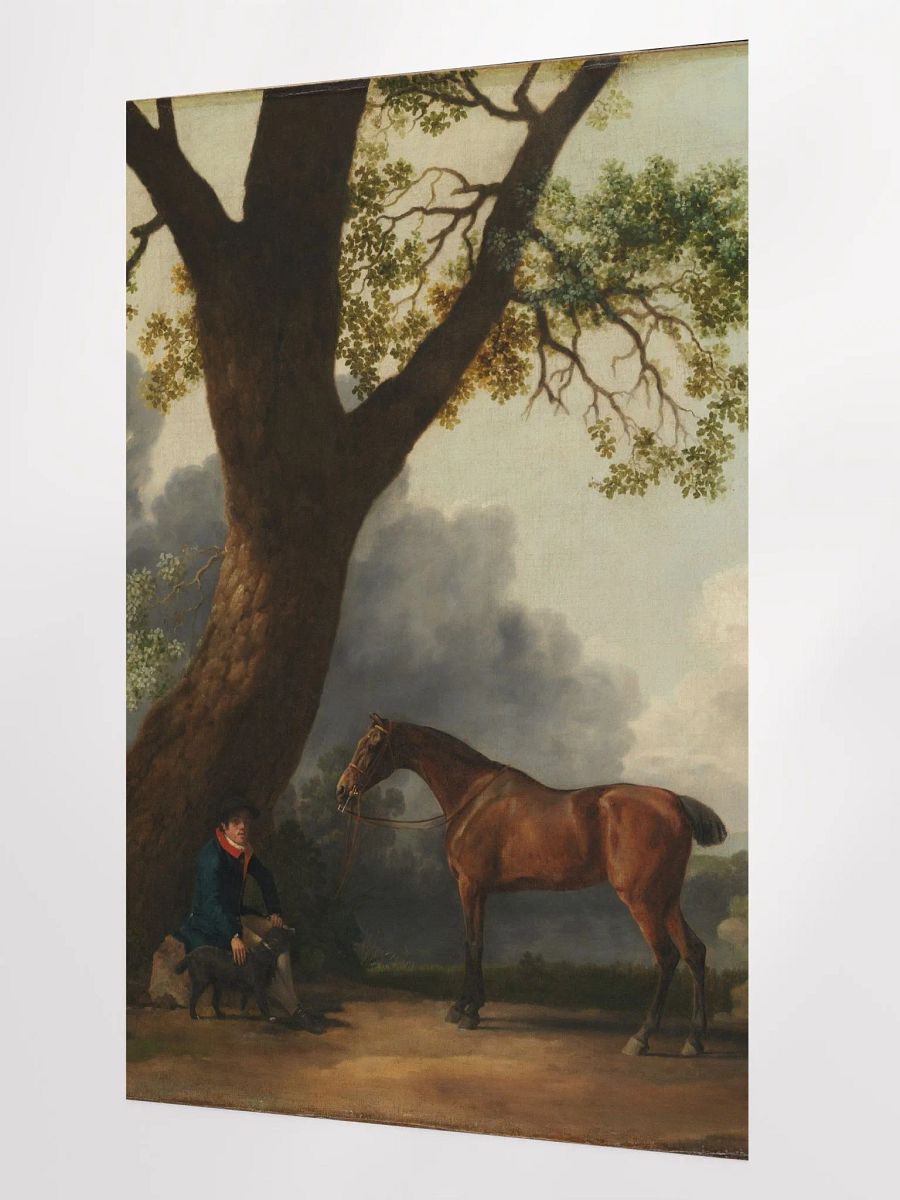 Digital copy of The Third Duke of Dorset's Hunter with a Groom and a Dog By George Stubbs British 1768/Enhanced Matte Paper Poster (in) by Allcolor product image (2)