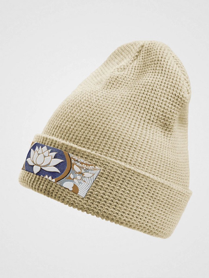 Lotus Bloom Waffle Knit Beanie product image (2)