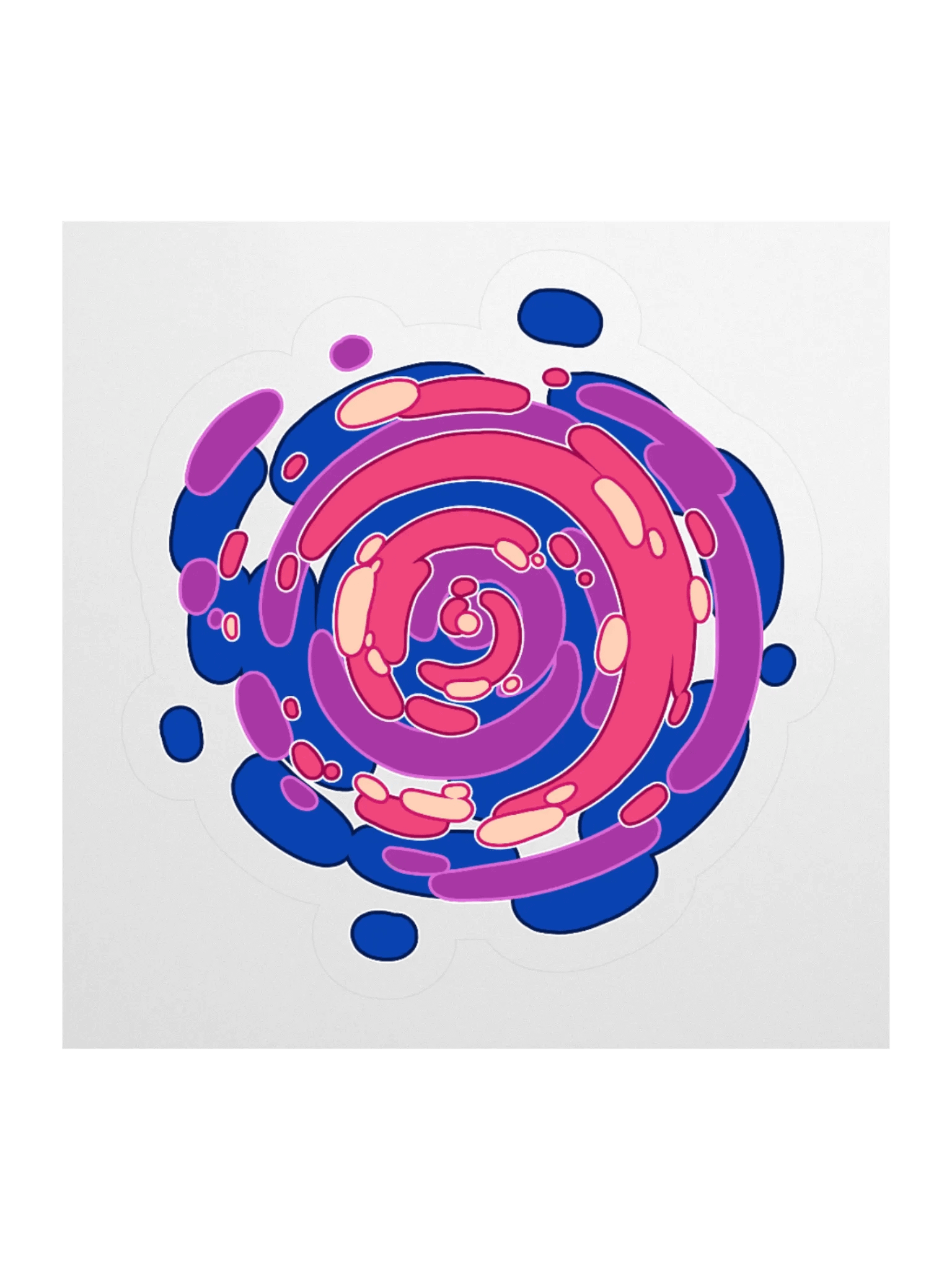 Time Warp Sticker (Bisexual Pride Flag) product image (1)