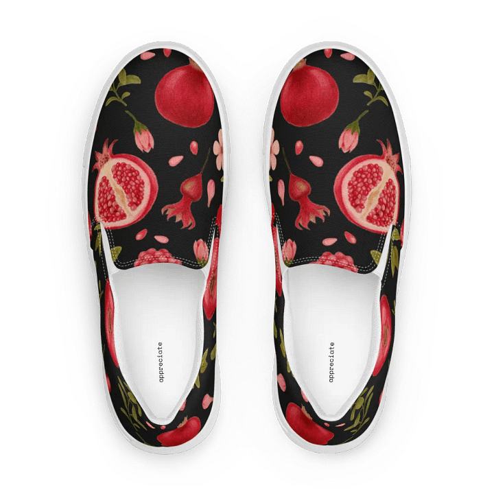 Pomegranate - Women's Slip-On Canvas Shoes product image (1)