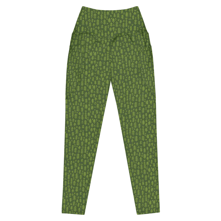 More Trees Please Leggings with Pockets - Green product image (1)