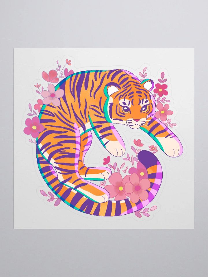 Blossom Tiger Vinyl Stickers product image (2)