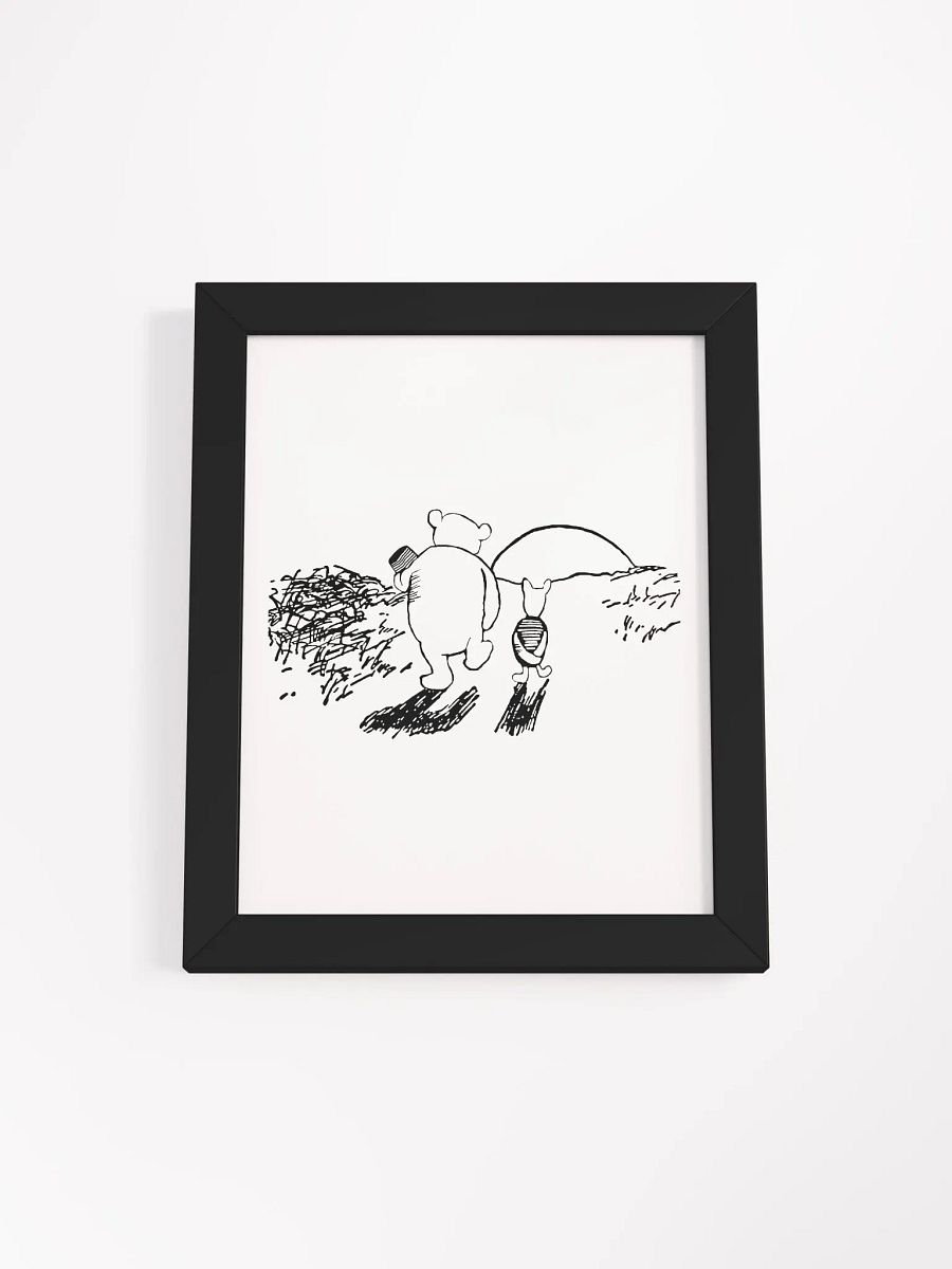 Pooh Bear and Piglet Walking and Sunset Framed Artwork product image (3)