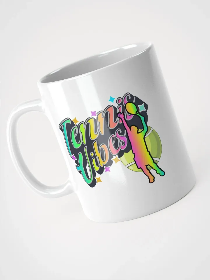 Tennis Vibes Male Neon Rainbow Mug product image (2)