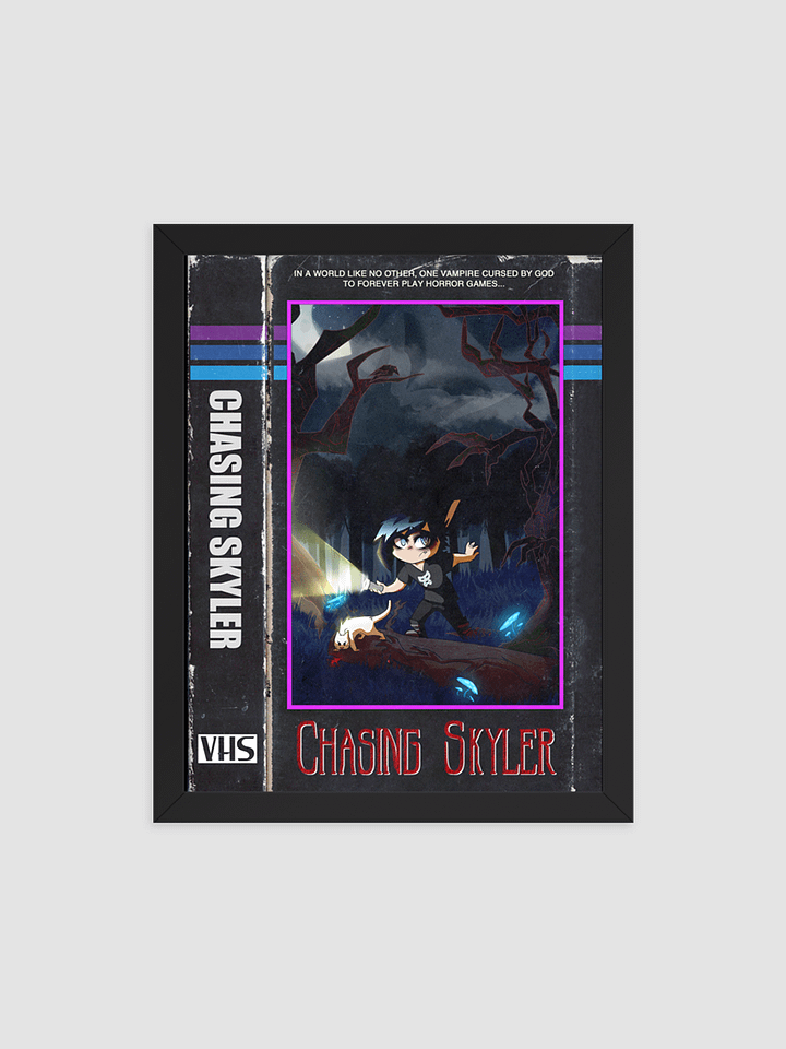 ChasingSkyler VHS Framed High-Quality Matte Poster product image (1)