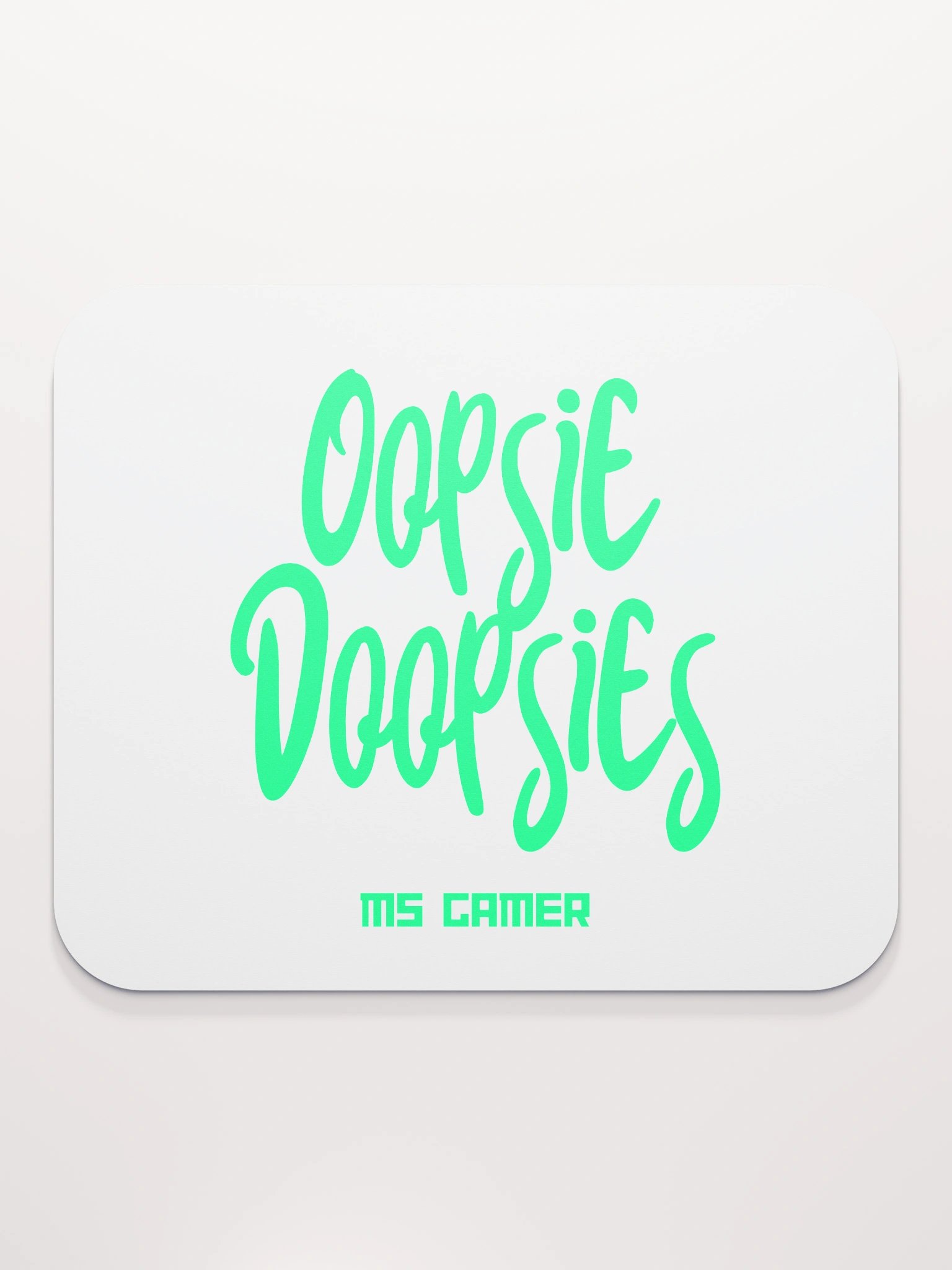 Ms Gamer Oopsie Doopsie Mouse Pad - White product image (2)