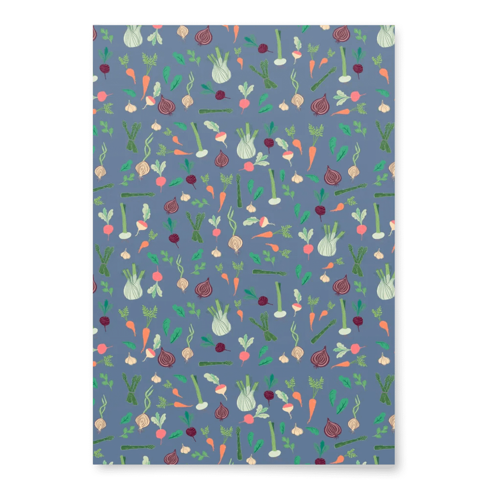 Summer Vegetable Patch Wrapping Paper product image (5)
