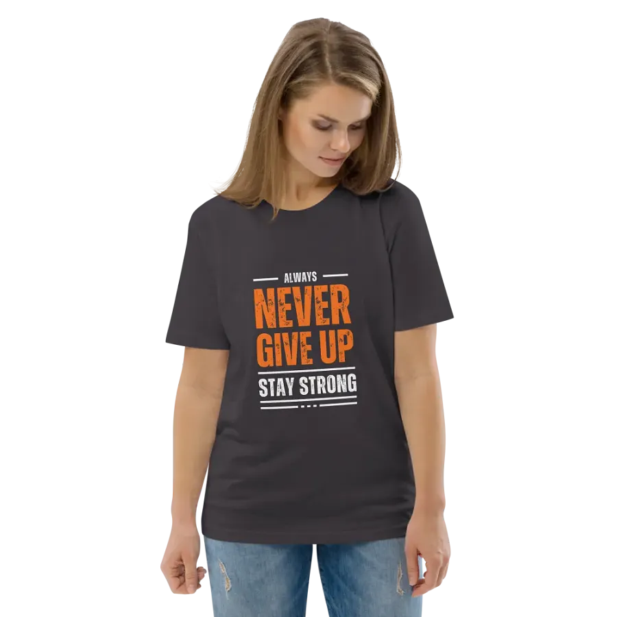 NEVER GIVE UP Glitch Tee product image (140)