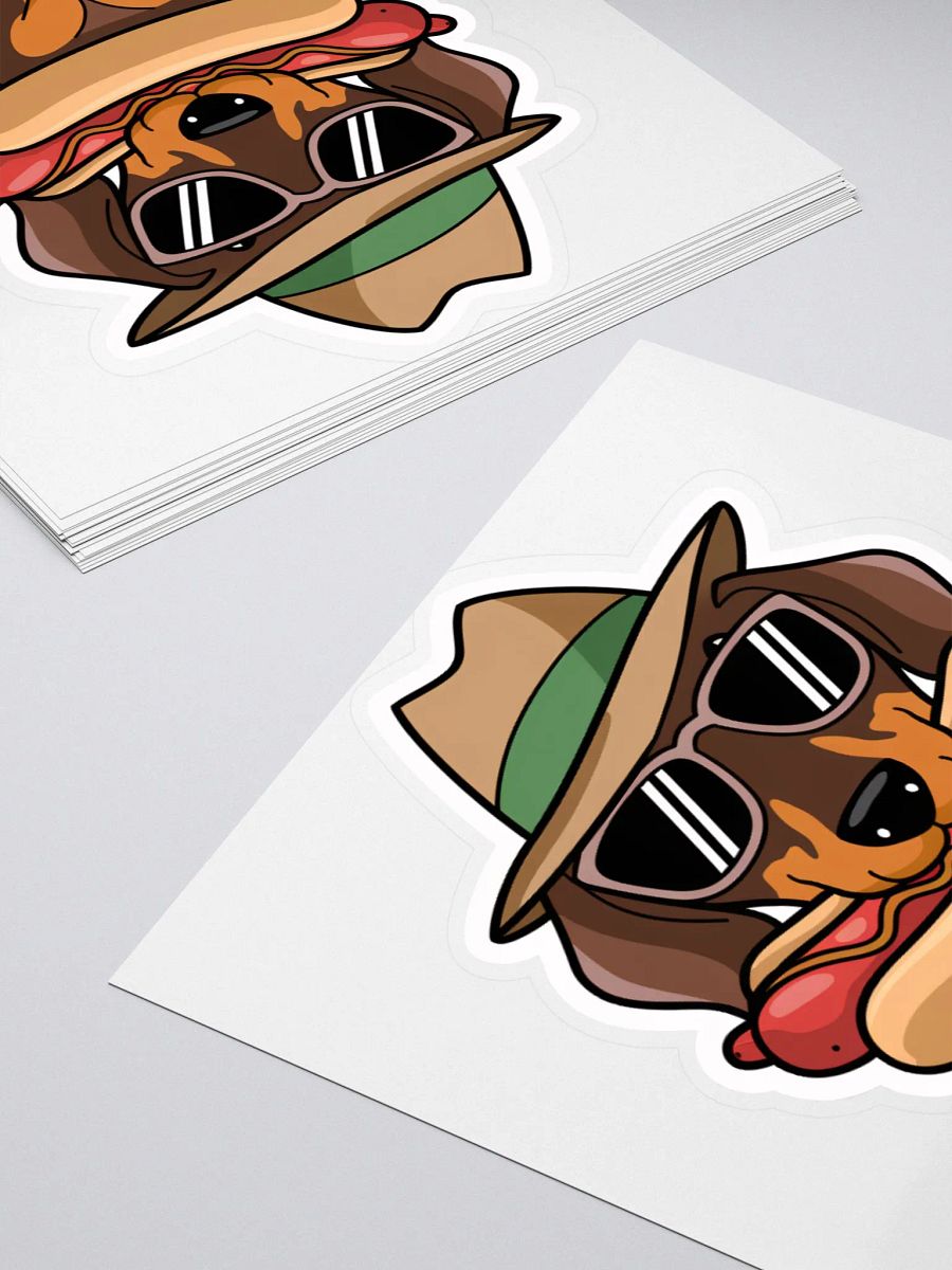Hot Dog Dachshund Sticker – Cool Pup with a Hot Dog! product image (13)