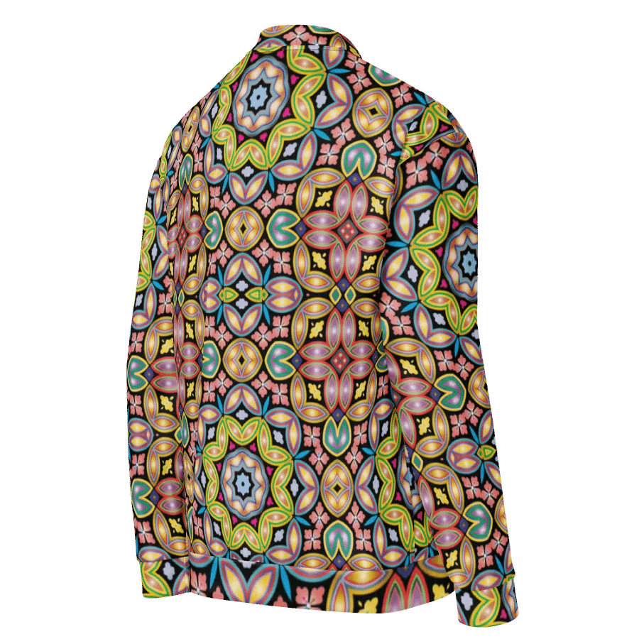 Batik Kawung Red Bomber Jacket product image (4)