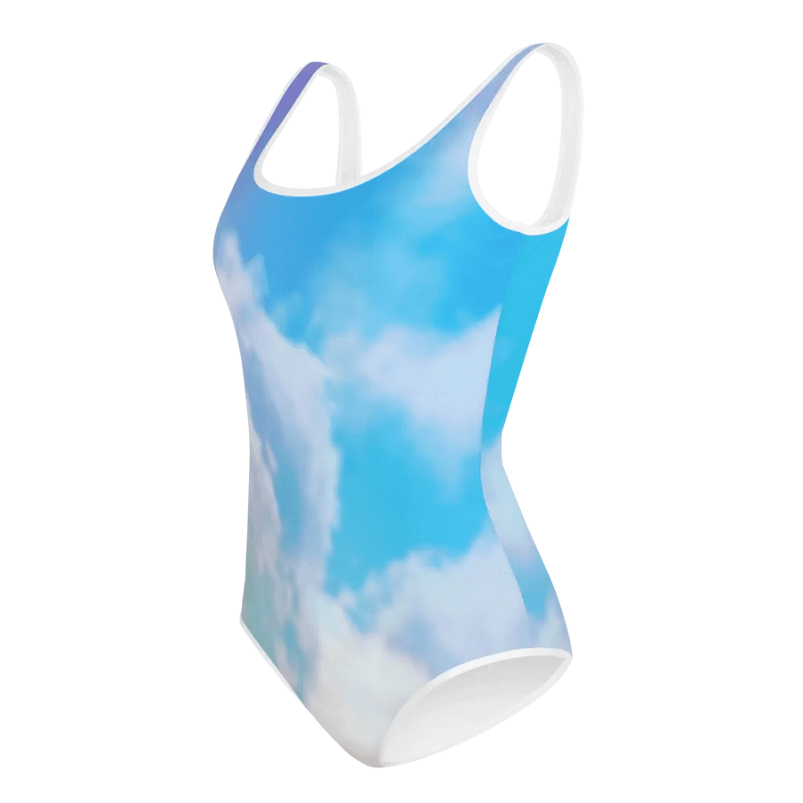 Blur cloud rainbow Design Youth One Piece Swimsuit - V6 product image (4)