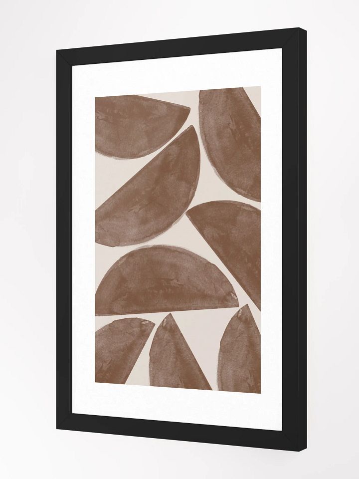 Earthly Elegance Framed Poster | Abstract Serenity in Neutral Tones product image (2)
