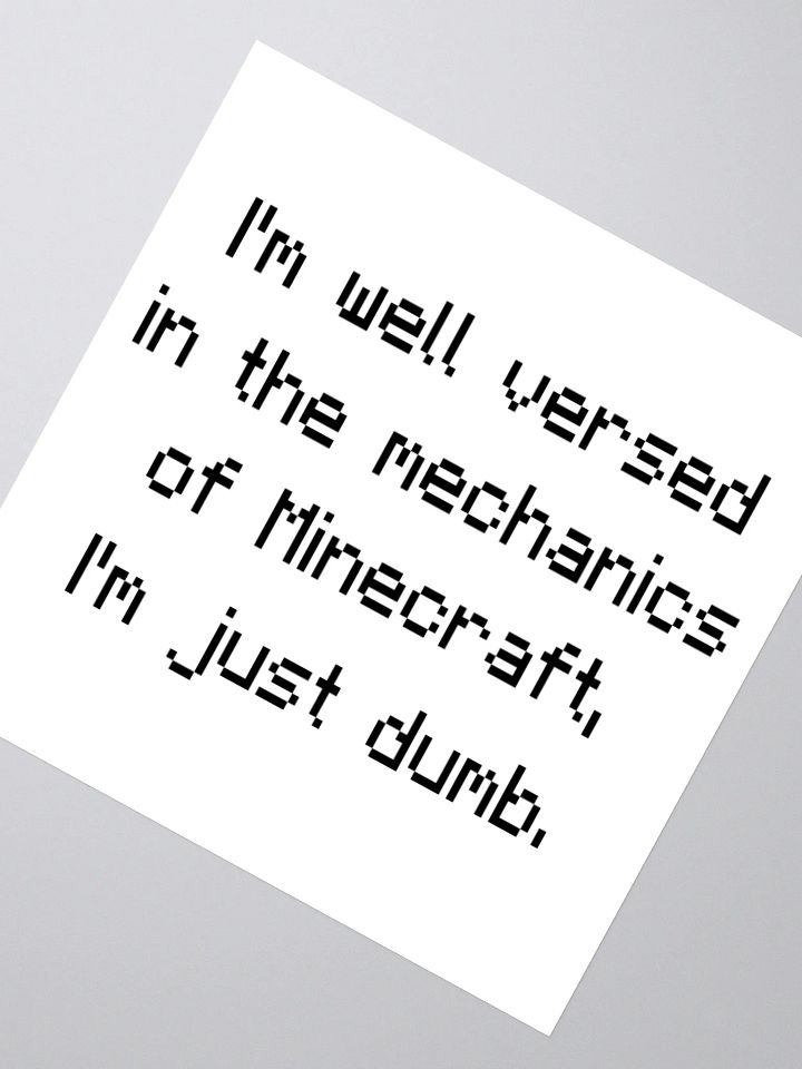 Sticker of Truth (Minecraft Edition) product image (4)