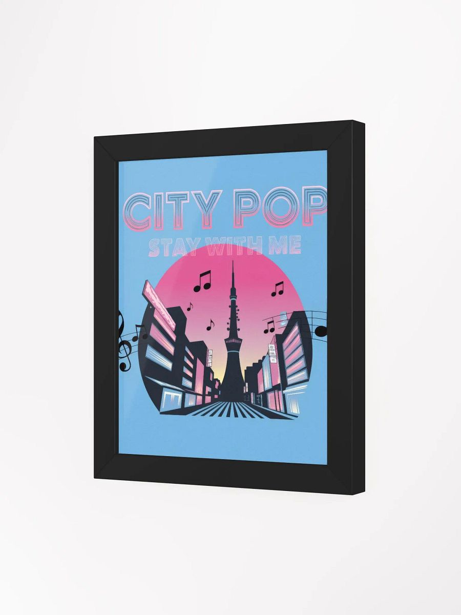City Pop Framed High-Quality Matte Poster product image (3)