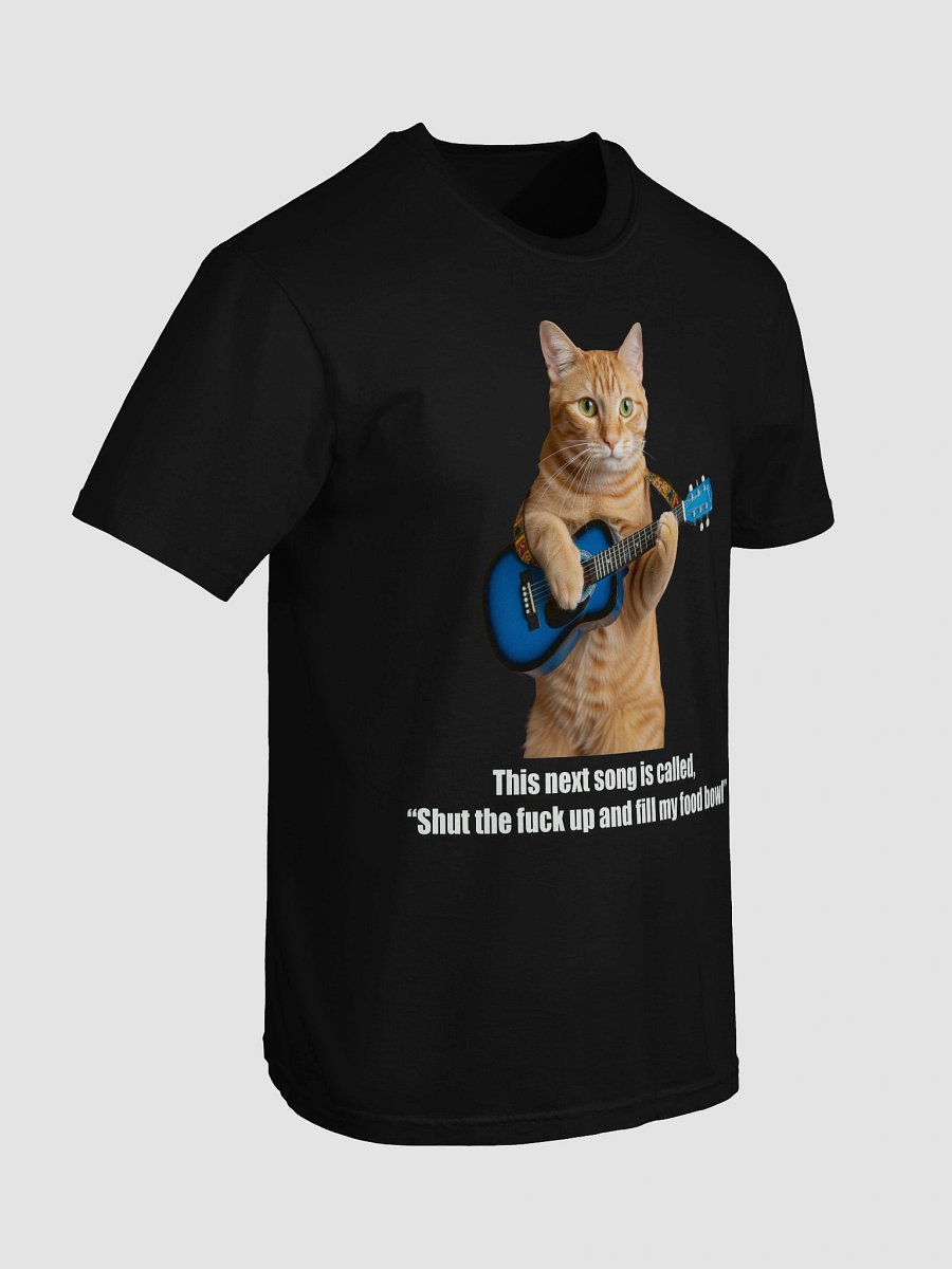 Cat playing guitar funny cat t-shirt product image (56)