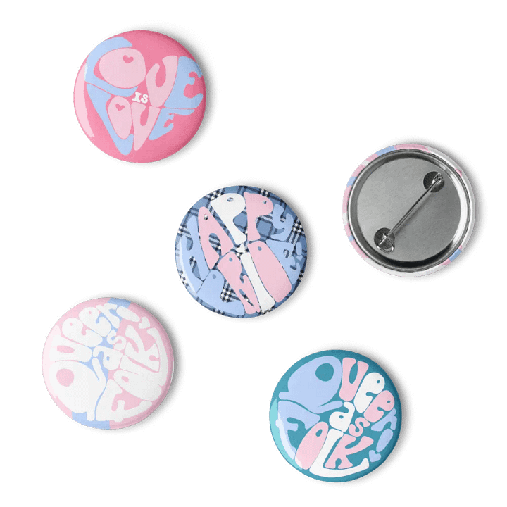 Transgender Pride pin badge set product image (1)