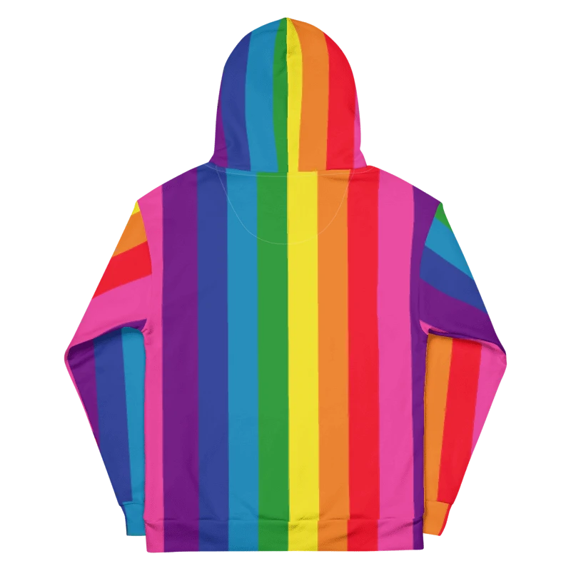 1978 Rainbow Pride Flag = 8-Color - All-Over Print Hoodie product image (4)