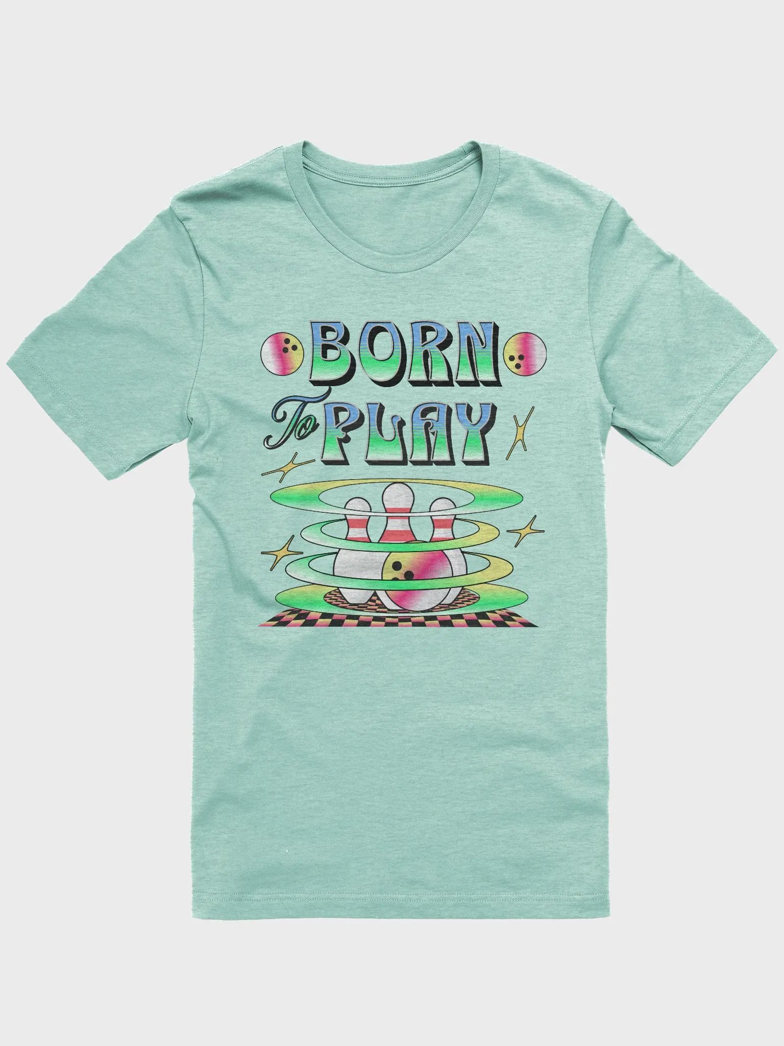 Born To Play Bowling Strike Style Tee product image (1)