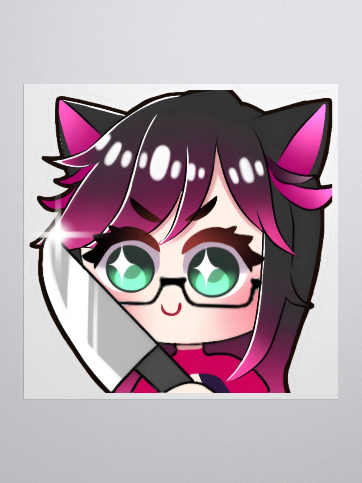 Large DJ Megu Knifu Kiss Cut Sticker product image (1)