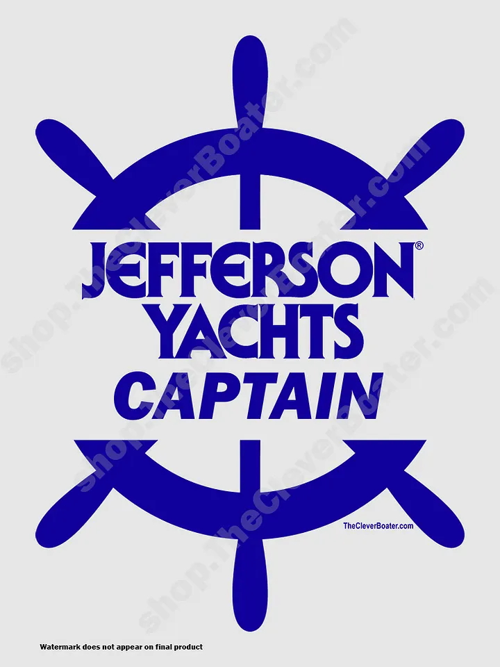 Jefferson Captain - T-Shirt - Light Shirt w/Blue Logo product image (2)