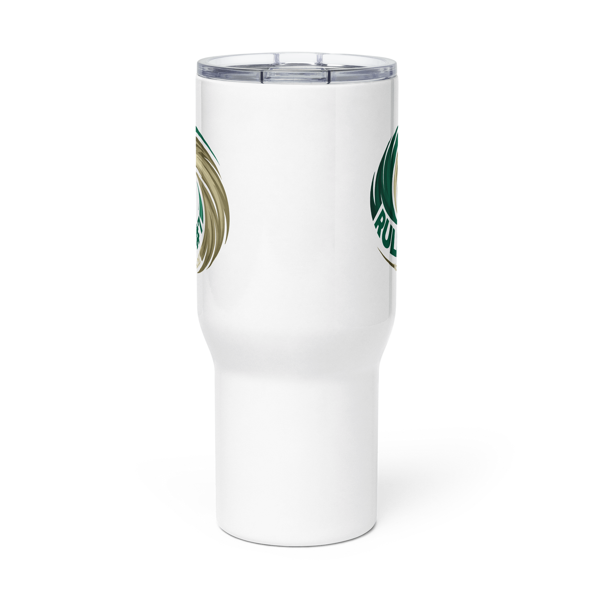 Rule #7 Stainless Steel Travel Mug Green and Gold product image (3)