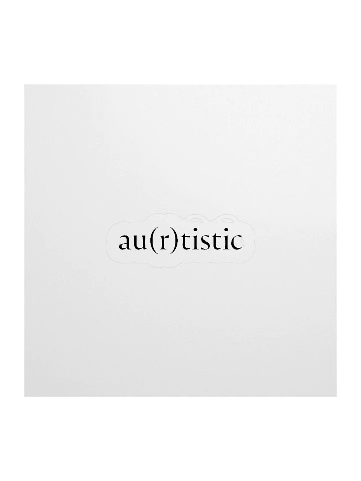 au(r)tistic Sticker product image (4)