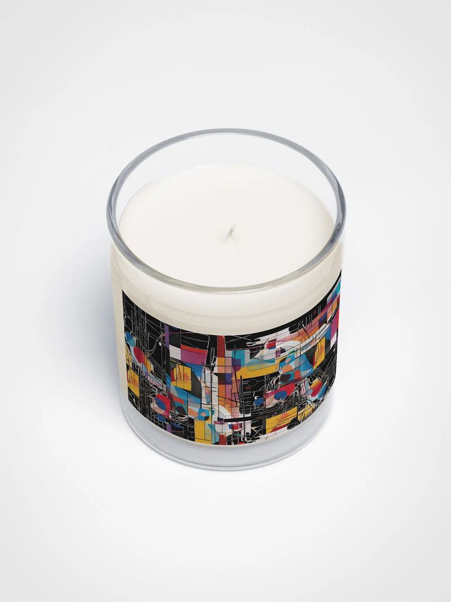 Stylish Kadinsky inspired soy wax candle for arty moms dads friends product image (3)