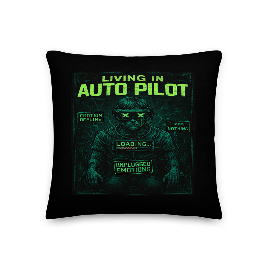 Living in Auto Pilot Pillow product image (1)