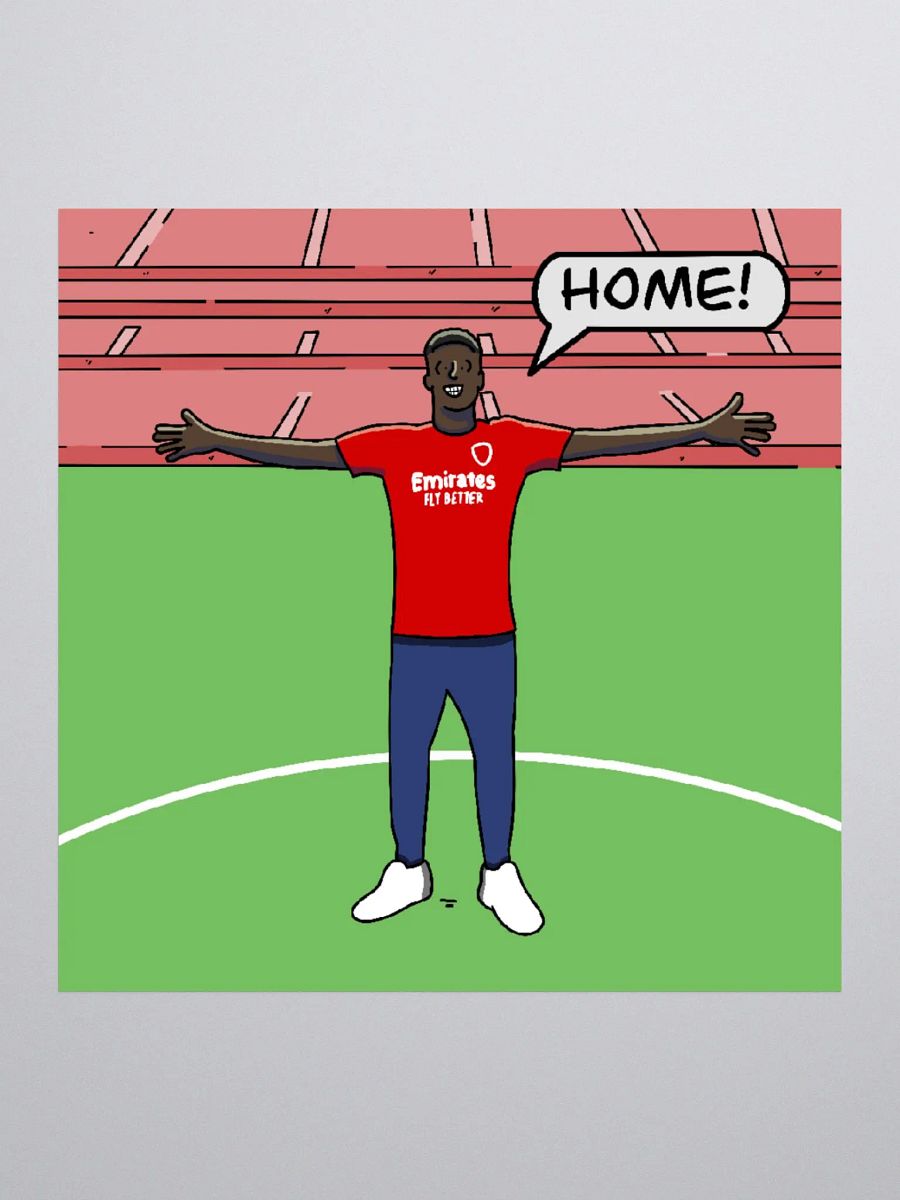 Saka at home on a sticker product image (1)