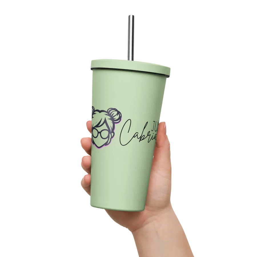JustCabrian Logo Insulated Tumbler with straw product image (54)
