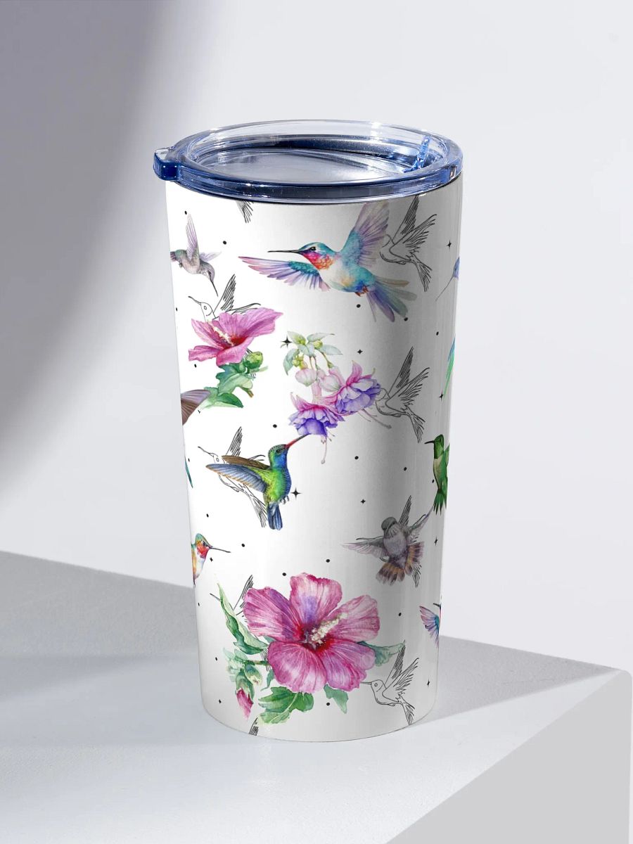 Vibrant Hummingbird Haven Tumbler gift for hummingbird lovers friends family product image (2)