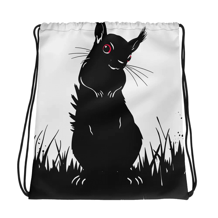 Whiskered Wanderlust Drawstring Bag product image (1)