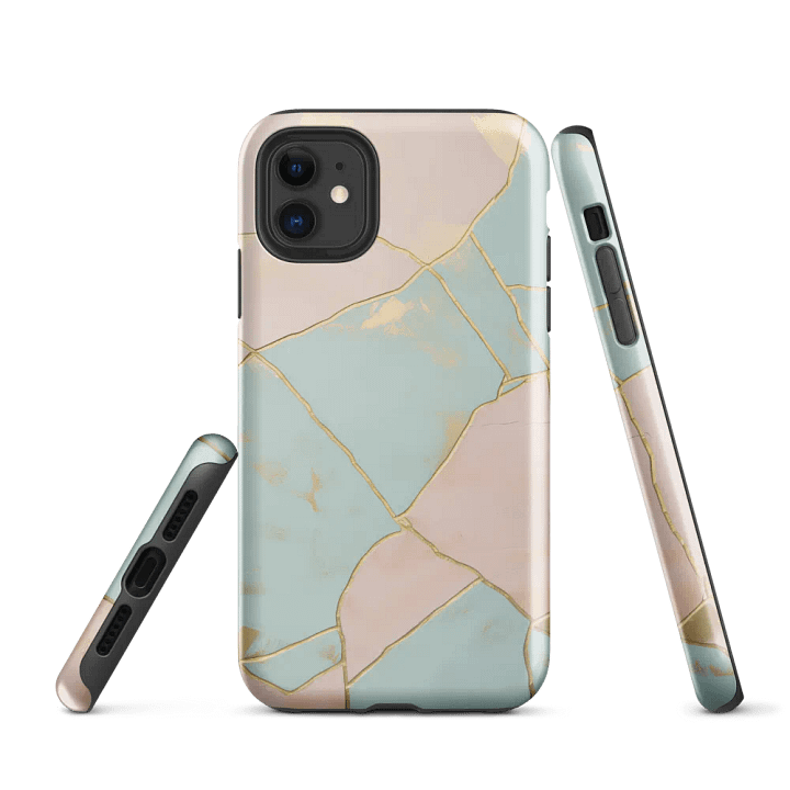 Pastel Bliss Kintsugi Tough iPhone Case product image (1)