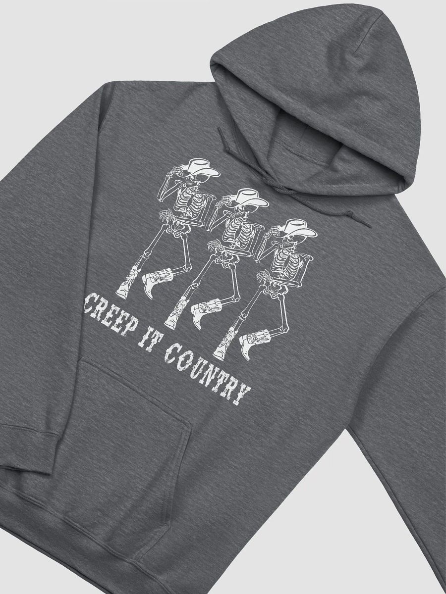 Creep It Country Cowboy Skeletons Hooded Sweatshirt | Funny Western-Themed Fall and Halloween Hoodie Design product image (18)