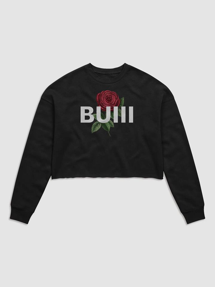 BUIII Logo Rose Women's Fleece Crop Sweatshirt product image (1)