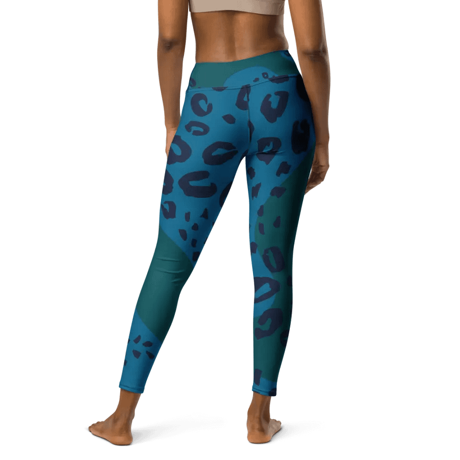Teal Animal Print Yoga Leggings product image (4)