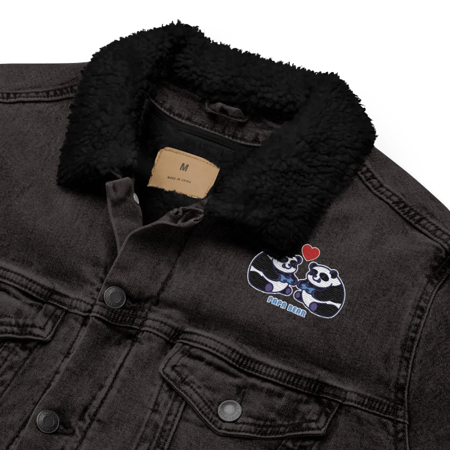 Papa Bear Unisex Sherpa Denim Jacket product image (6)