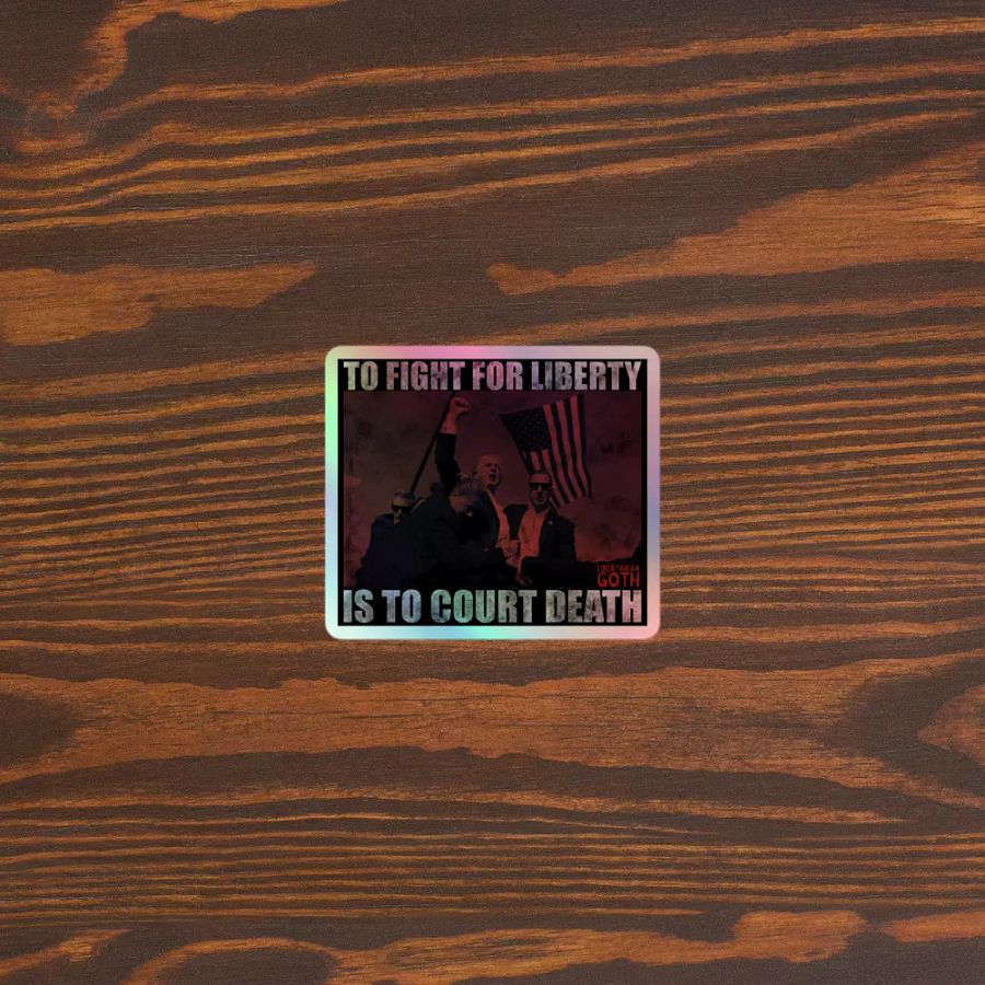 Courting Death - Trump Holographic Sticker product image (3)