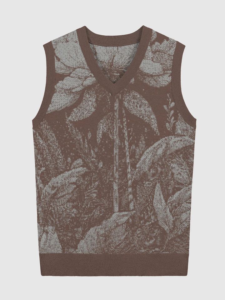 Noir Jungle III Knitted V-Neck Vest product image (2)