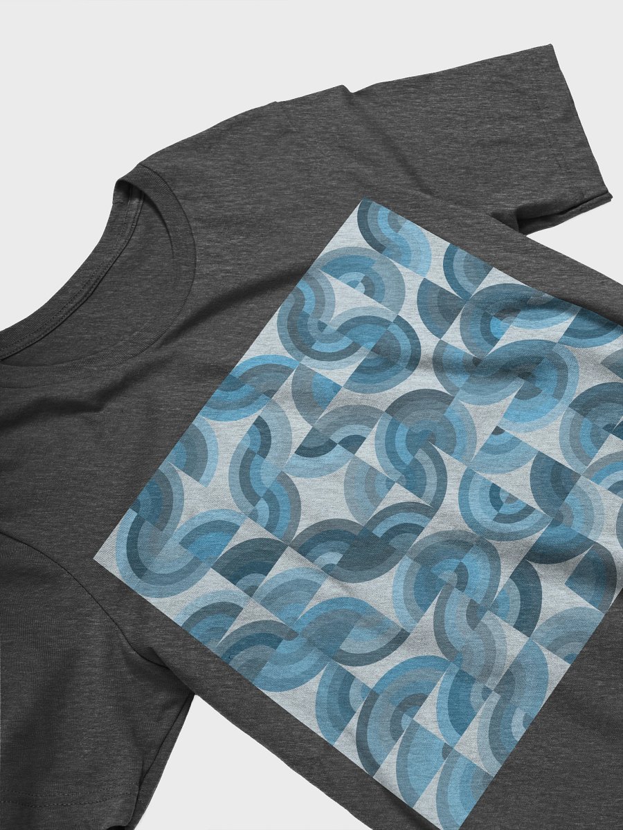 Geometric Blue Circle Pattern T-Shirt product image (39)