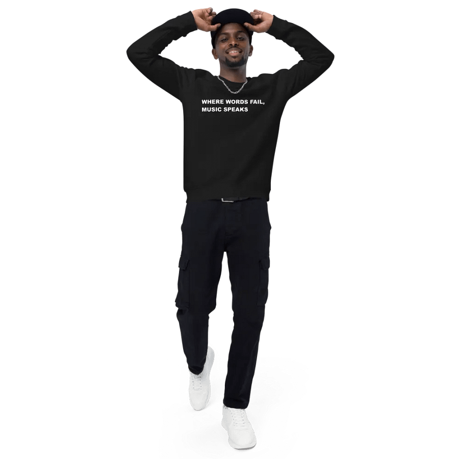 MUSIC SPEAKS SWEATSHIRT in black product image (6)