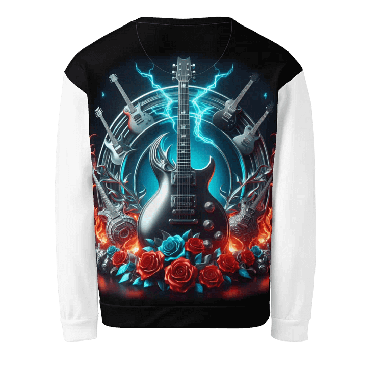 Electric Silver Lightning Guitars - Unisex Sweatshirt #15 product image (2)