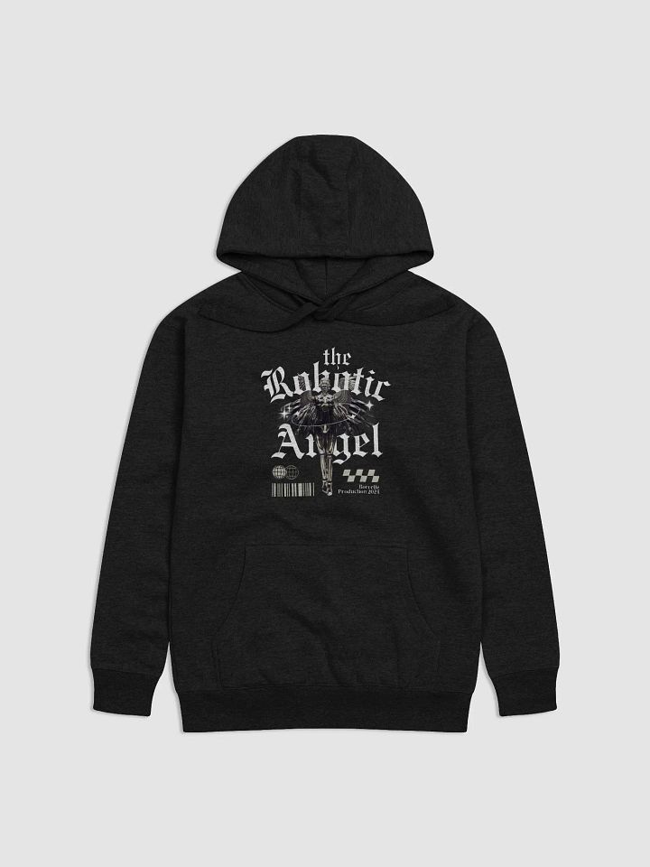 Robotic Angel Unisex Hoodie Black And White product image (2)