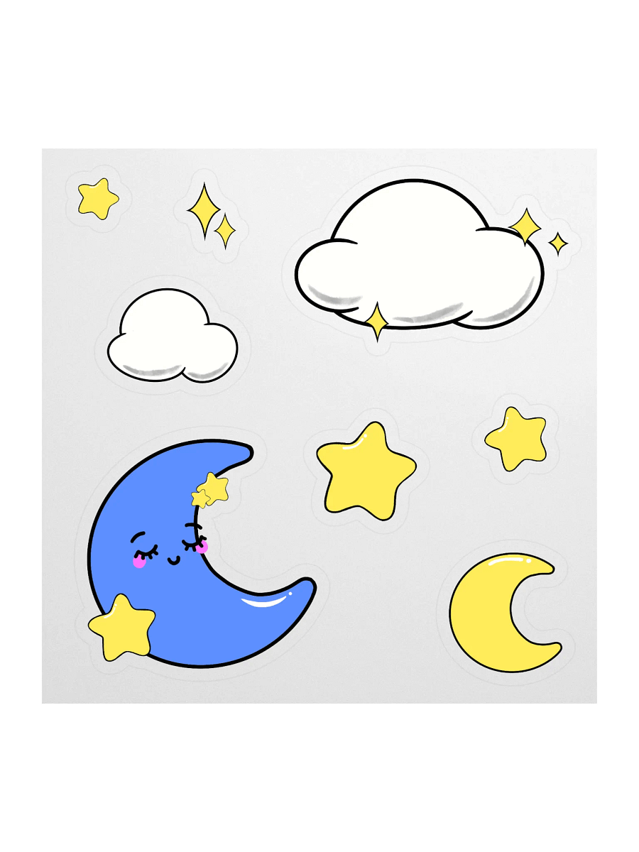 CLOUDS N STARS STICKER SHEET product image (1)