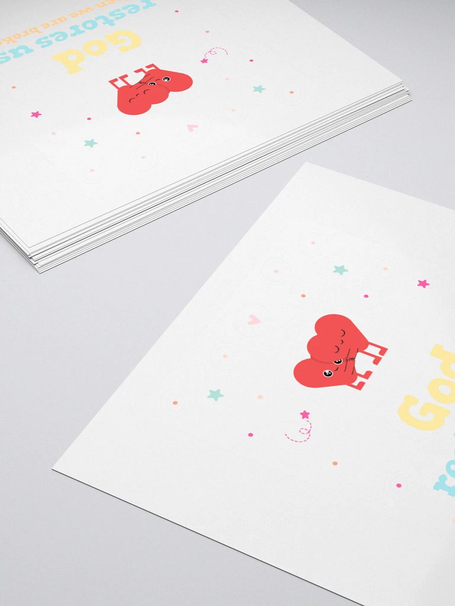 Restored Love Kiss Cut Stickers product image (4)