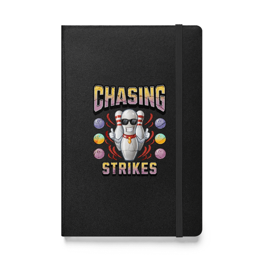 Chasing Strikes Bowling Hardcover Notebook product image (1)