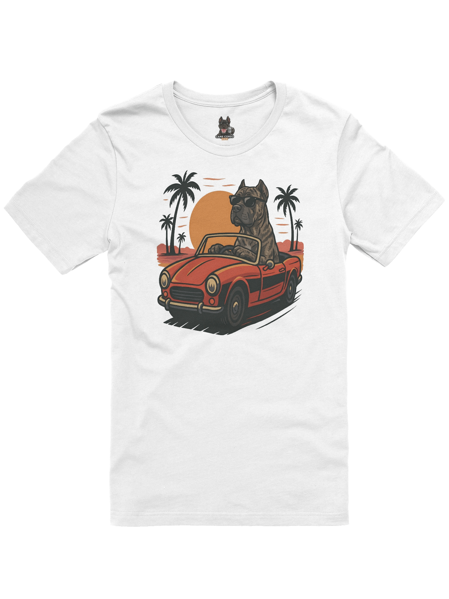 Brindle Cane Corso Beach Cruise T-Shirt product image (1)