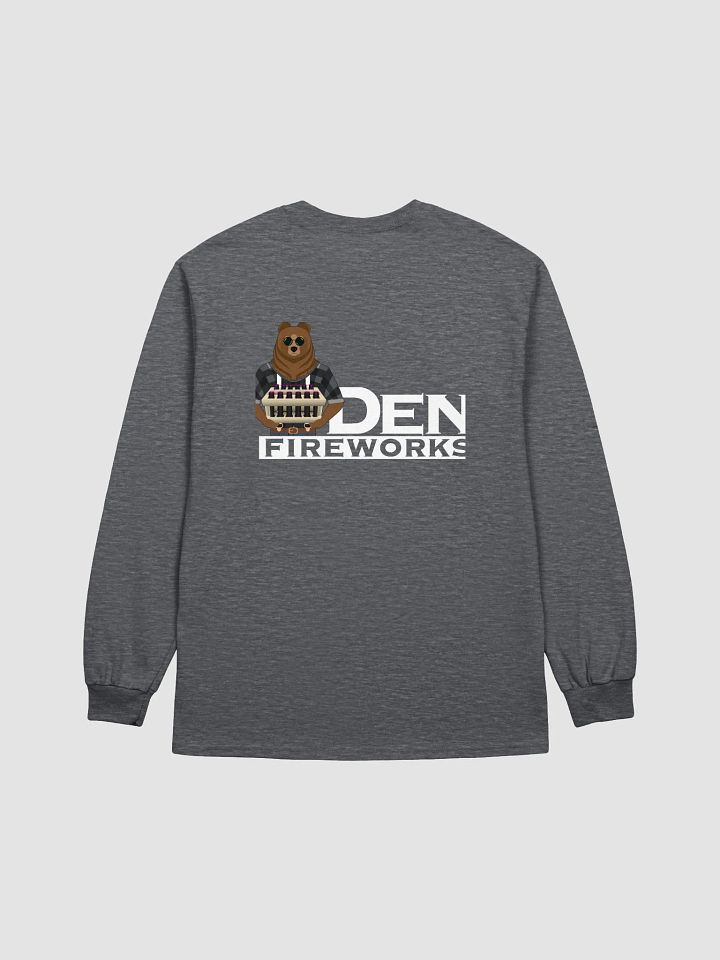 100% Cotton Long sleeve shirt white text - Perfect for hand lighting! product image (2)
