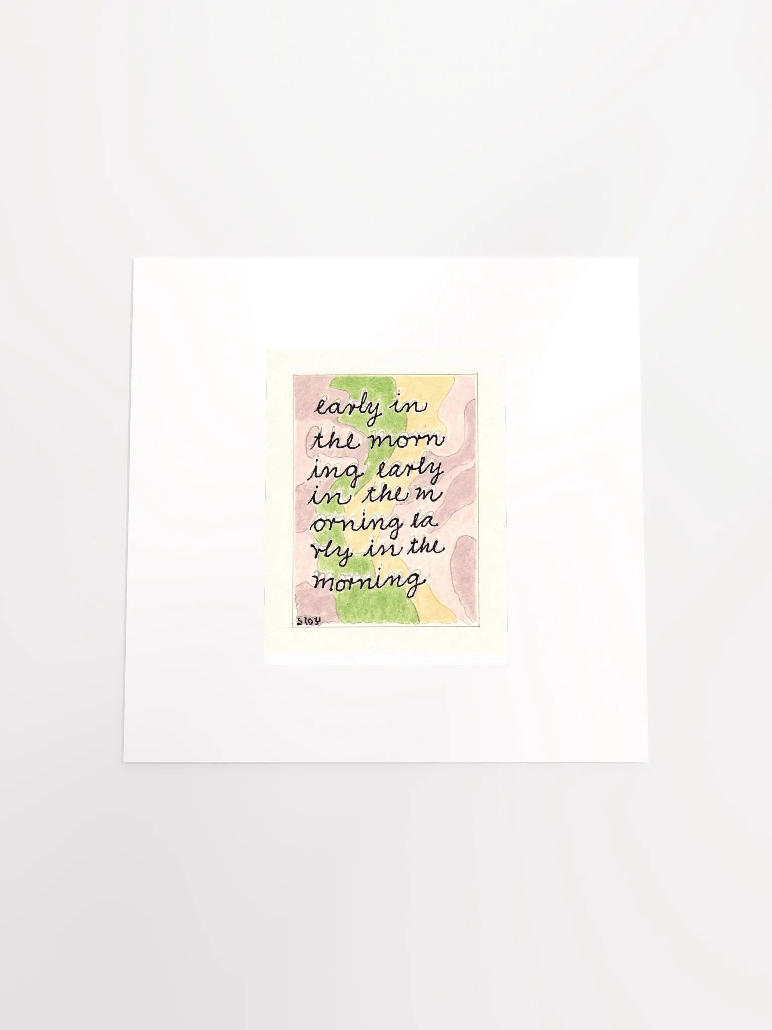 early in the morning panel card print product image (4)